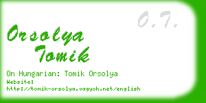 orsolya tomik business card